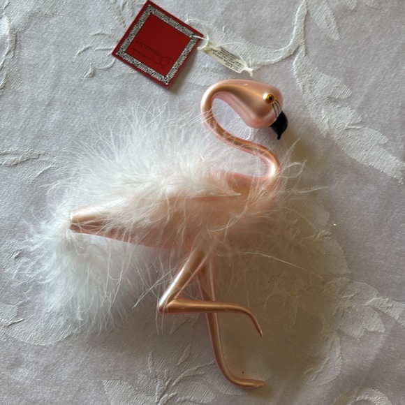 Flamingo Glass Ornament - Picture 2 of 4